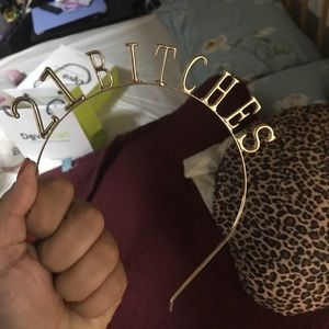 21 bitches birthday crown